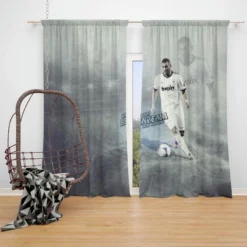 Spright Football Player Karim Mostafa Benzema Window Curtain