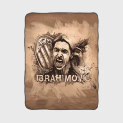 Spright Footballer Zlatan Ibrahimovic Fleece Blanket 1