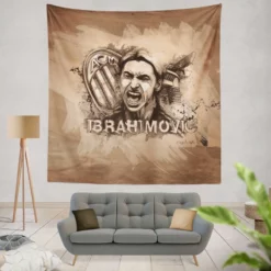 Spright Footballer Zlatan Ibrahimovic Tapestry
