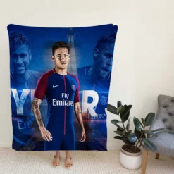 Spright PSG Football Player Neymar Fleece Blanket