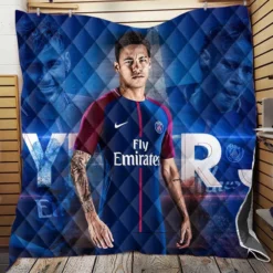 Spright PSG Football Player Neymar Quilt Blanket