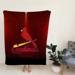 St Louis Cardinals Baseball MLB Logo Fleece Blanket