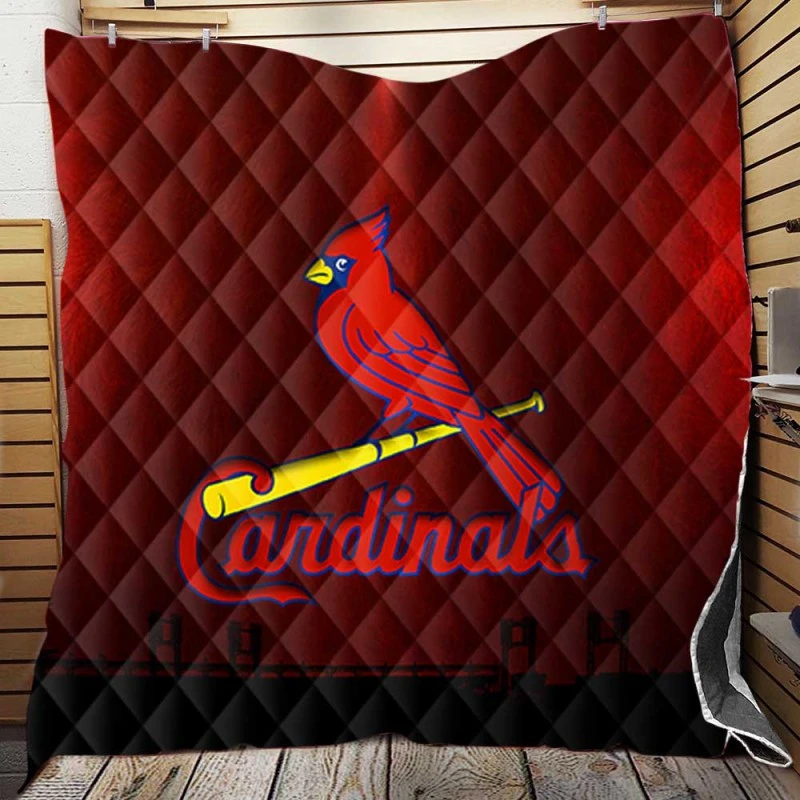 St Louis Cardinals Baseball MLB Logo Quilt Blanket