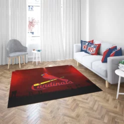 St Louis Cardinals Baseball MLB Logo Rug 2