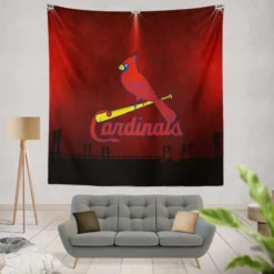St Louis Cardinals Baseball MLB Logo Tapestry