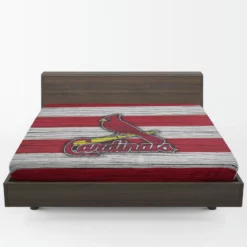 St Louis Cardinals MLB Logo Fitted Sheet 1