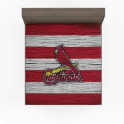 St Louis Cardinals MLB Logo Fitted Sheet