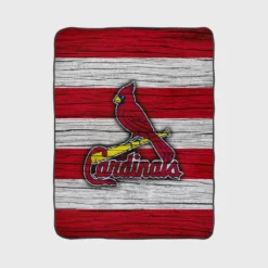 St Louis Cardinals MLB Logo Fleece Blanket 1