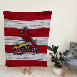 St Louis Cardinals MLB Logo Fleece Blanket
