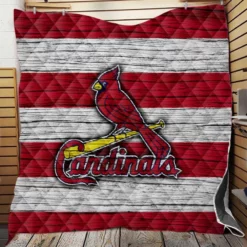 St Louis Cardinals MLB Logo Quilt Blanket