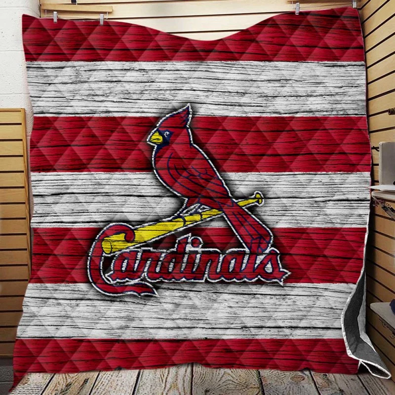 St Louis Cardinals MLB Logo Quilt Blanket