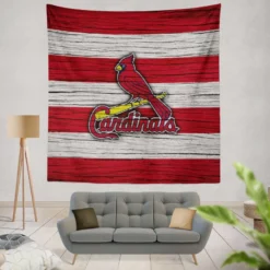 St Louis Cardinals MLB Logo Tapestry