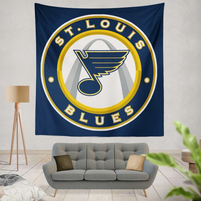 St louis Blues NHL Logo Tapestry