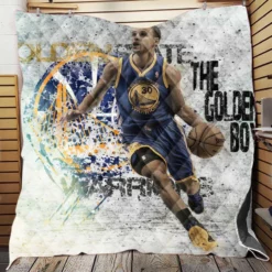 Stephen Curry All NBA NBA Basketball Quilt Blanket