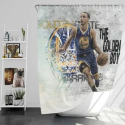 Stephen Curry All NBA NBA Basketball Shower Curtain