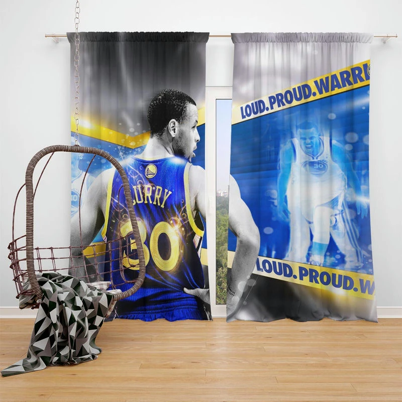 Stephen Curry NBA All Star NBA Window Curtain