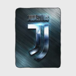 Striped Juventus FC Football Club Fleece Blanket 1