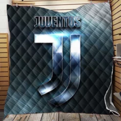 Striped Juventus FC Football Club Quilt Blanket