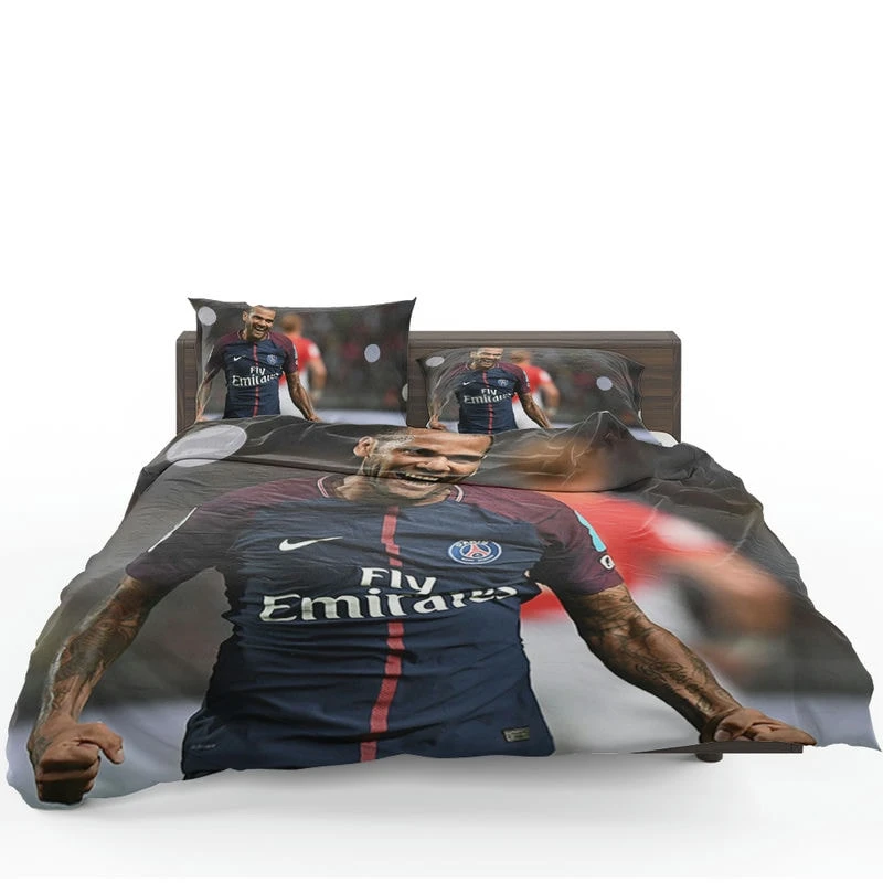 Strong Barcelona Football Player Dani Alves Bedding Set