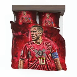 Strong Belgium Soccer Player Eden Hazard Bedding Set 1