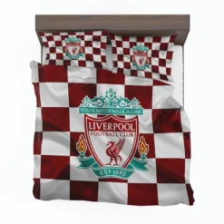 Strong English Football Club Liverpool Logo Bedding Set 1