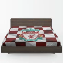 Strong English Football Club Liverpool Logo Fitted Sheet 1