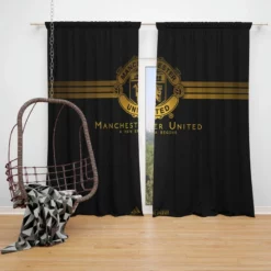 Strong Football Club Manchester United FC Window Curtain