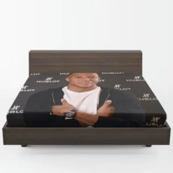 Strong Football Player Kylian Mbappe Lottin Fitted Sheet 1