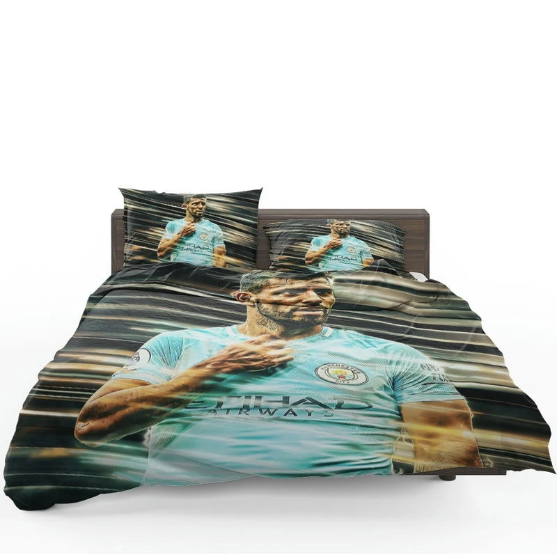 Strong Football Player Sergio Aguero Bedding Set