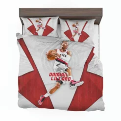 Strong NBA Basketball Player Damian Lillard Bedding Set 1