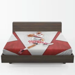 Strong NBA Basketball Player Damian Lillard Fitted Sheet 1