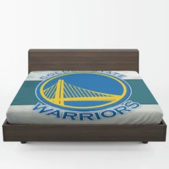 Strong NBA Basketball Team Golden State Warriors Fitted Sheet 1