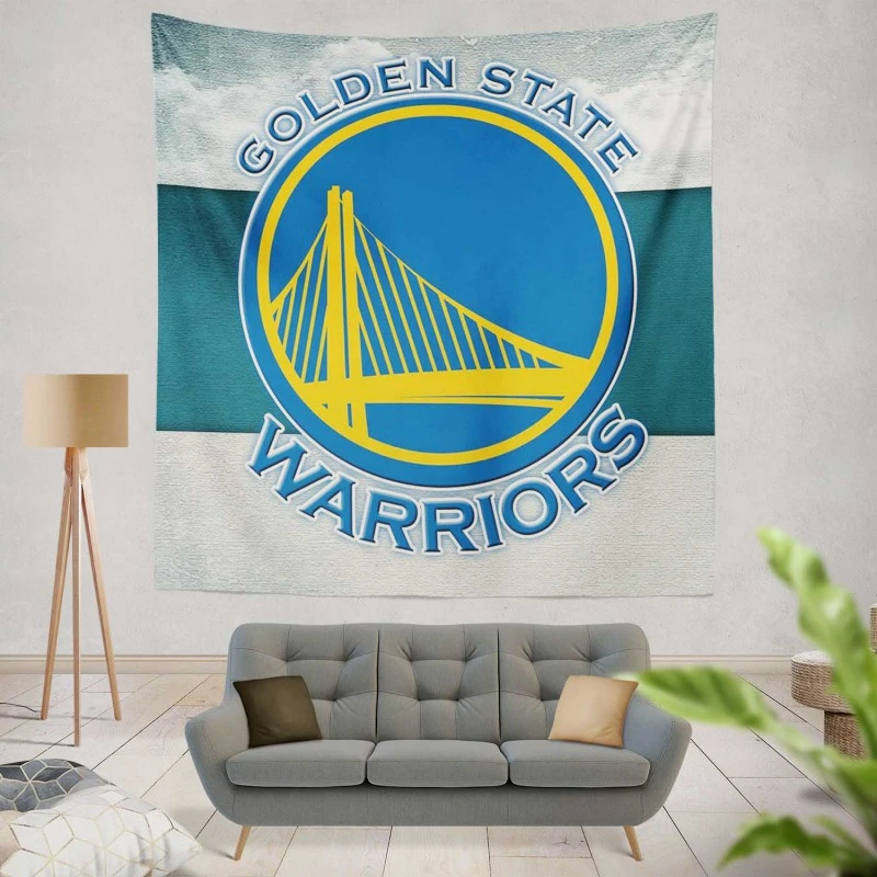 Strong NBA Basketball Team Golden State Warriors Tapestry