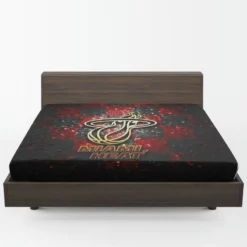 Strong NBA Basketball Team Miami Heat Fitted Sheet 1