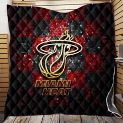 Strong NBA Basketball Team Miami Heat Quilt Blanket