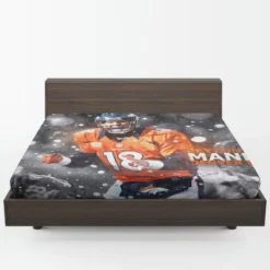 Strong NFL Football Player Peyton Manning Fitted Sheet 1