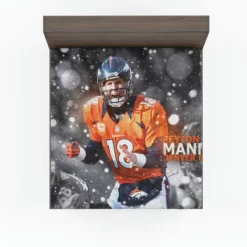Strong NFL Football Player Peyton Manning Fitted Sheet
