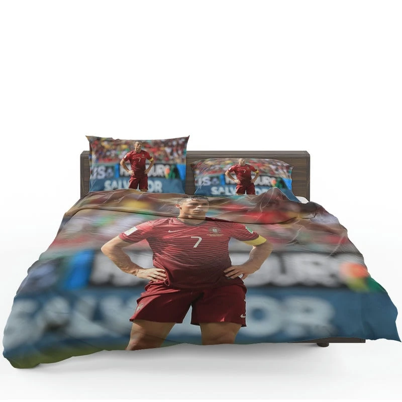 Strong Portugal Soccer Player Cristiano Ronaldo Bedding Set