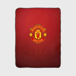 Strong Premier League Club Manchester United FC Fleece Blanket 1