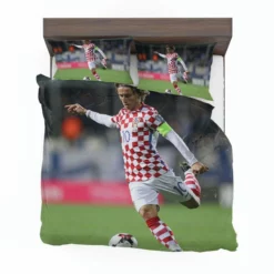 Strong Soccer Player Luka Modric Bedding Set 1