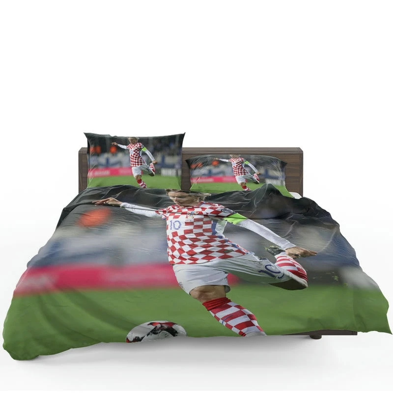 Strong Soccer Player Luka Modric Bedding Set