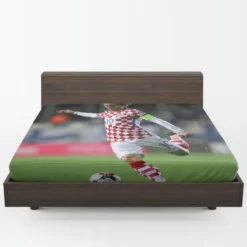 Strong Soccer Player Luka Modric Fitted Sheet 1