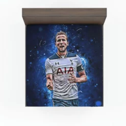 Strong Tottanham Team Player Harry Kane Fitted Sheet