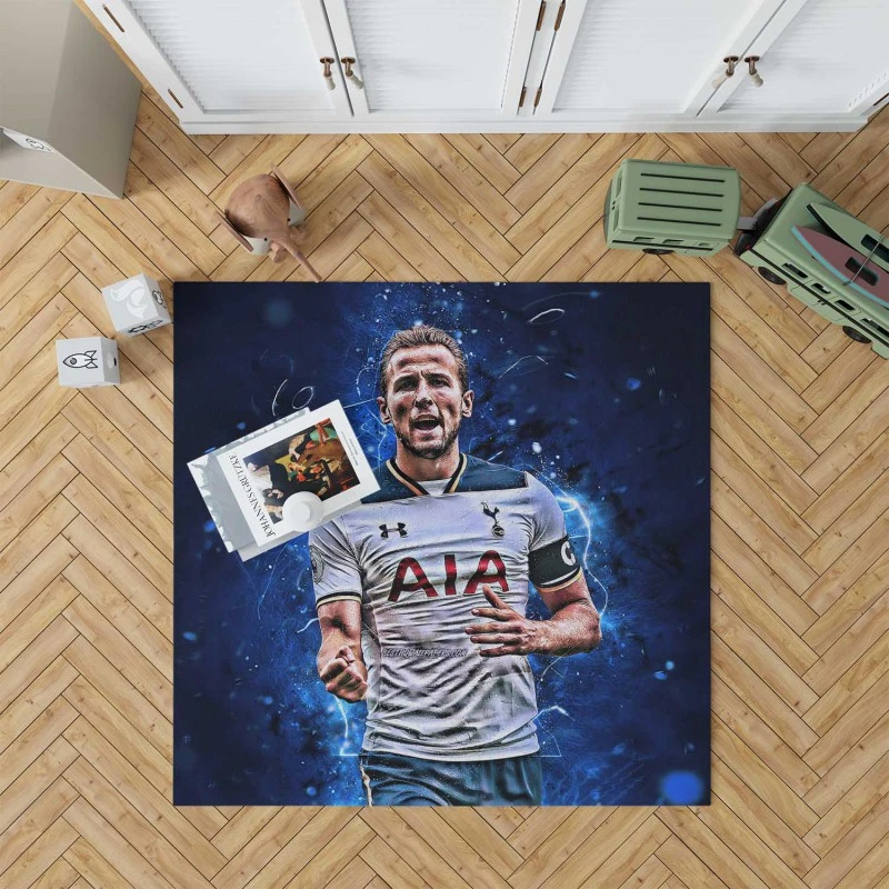 Strong Tottanham Team Player Harry Kane Rug