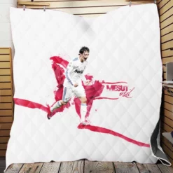 Supercopa de Espana Football Player Mesut Ozil Quilt Blanket