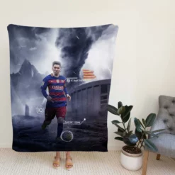 Supercopa de Espana Lionel Messi Fleece Blanket