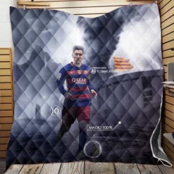Supercopa de Espana Lionel Messi Quilt Blanket