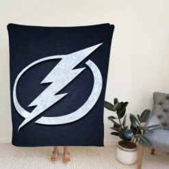 Tampa Bay Lightning NHL Hockey Club Logo Fleece Blanket