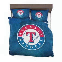 Texas Rangers Excellent MLB Team Logo Bedding Set 1