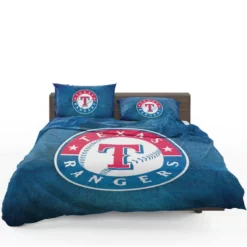 Texas Rangers Excellent MLB Team Logo Bedding Set